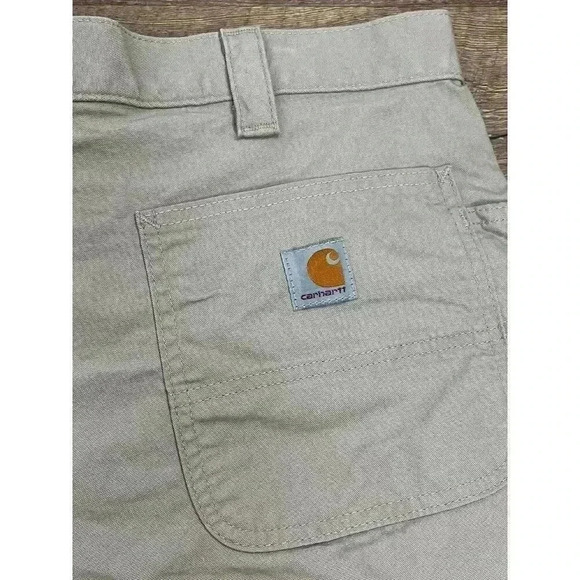 Carhartt Men's 36 Cargo Shorts Canvas Utility 10" Inseam Tan Loose Fit Workwear - Picture 8 of 10